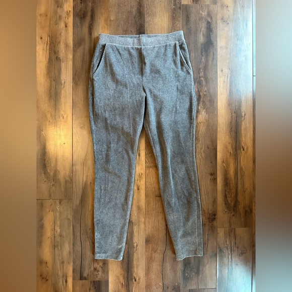 Lands' End Pants - Lands’ End Ribbed Knit Joggers Gray Small | Soft Stretch Lounge Pants